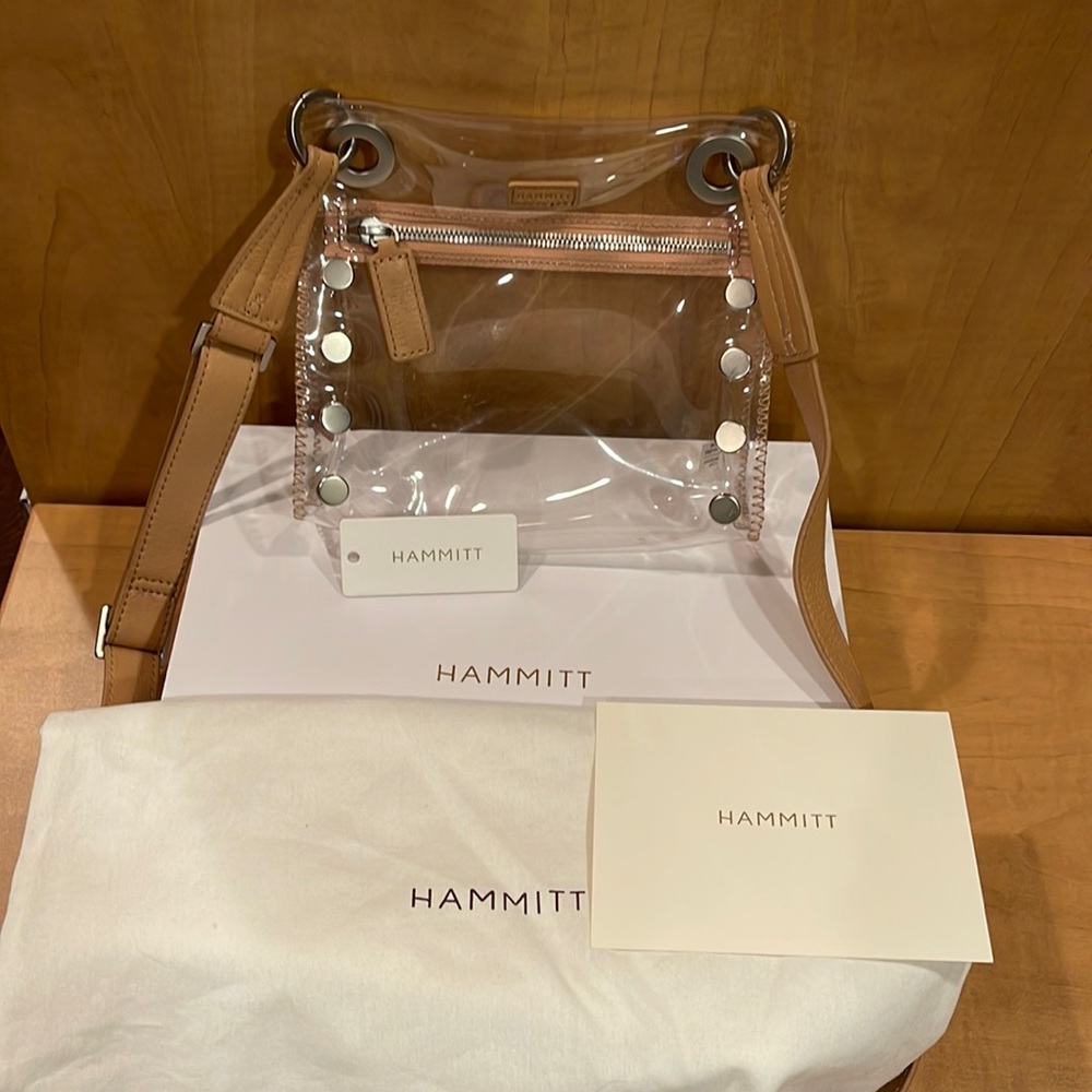 Hammitt clear crossbody very lightly used, like new condition